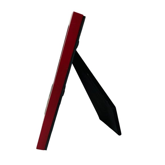 Connoisseur Accents Photo Frame Curious Kitty Cat 5"x3.5" Maroon Tabletop Desk - Picture 4 of 11